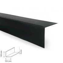 1m Black Plastic PVC Corner 90 Degree Angle Trim
