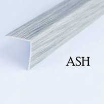 1m long Plastic PVC Corner Angle Trim Wall Corner Guard Edge Protector Wood Effect