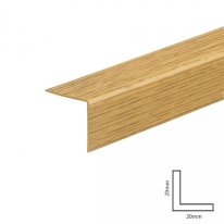 1 Meter Plastic Corner Trim Wood Effect PVC Rigid Angle Cover Trim 