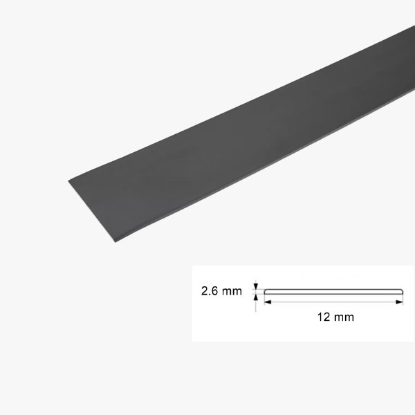 1m PVC Durable Flat Bar Transition Trim in Multiple Sizes