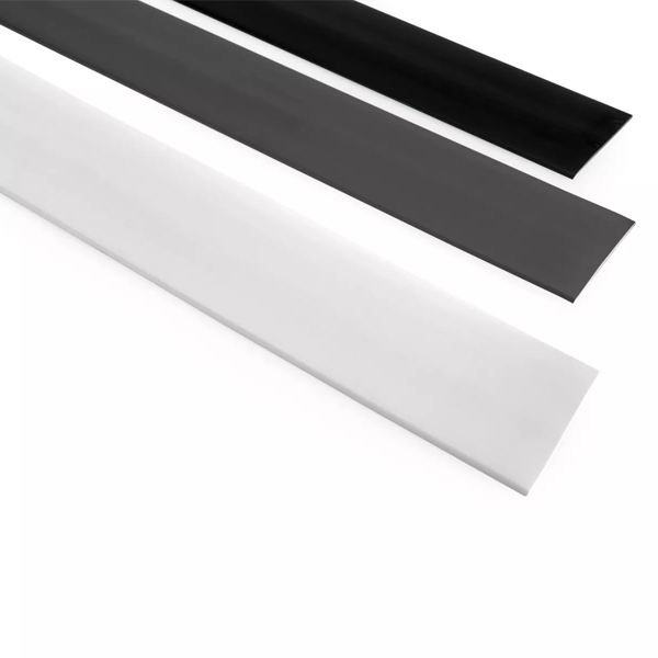 1m PVC Durable Flat Bar Transition Trim in Multiple Sizes