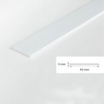 2.5m PVC Durable Flat Bar Trim Architrave Cover For All Floors