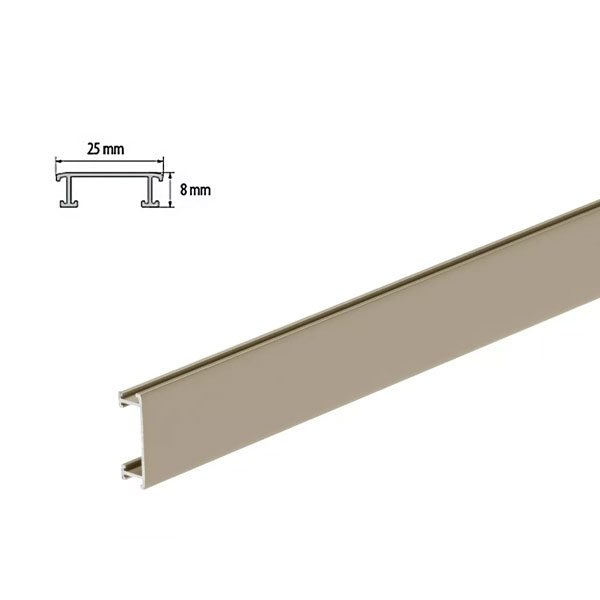 2.5m Aluminium Anodized Decorative Border Tile Strips