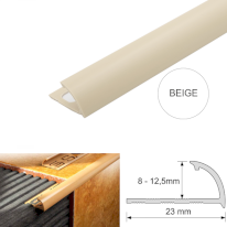 2.5m Long Round Edge PVC Tile Trims Quadrant Tile