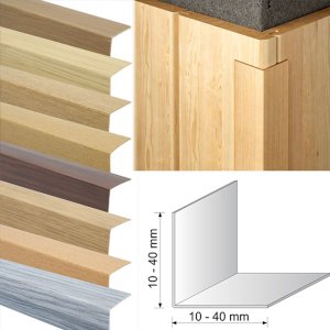 2.75m long Wood Effect Plastic Pvc Corner 90 Degree Angle Trim
