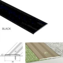 35mm Wide Flat Aluminum Door Threshold For Carpet Floor Screwfix