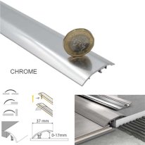 37mm Aluminium Door Bar floor Trim Threshold Cover Strip T bar Adjustable