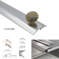 37mm Aluminium Door Bar floor Trim Threshold Cover Strip T bar Adjustable