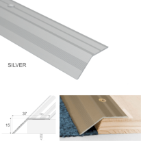 37mm Wide Non Slip Aluminium Door Floor Trim Carpet Thresholds Ramp
