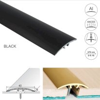 40mm Wide Aluminium Door Threshold for connecting wooden, laminate, carpet, vinyl or tiled floors