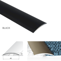 40mm Wide Aluminium Door Thresholds For Connecting Wooden Or Carpet Floors Self Adhesive