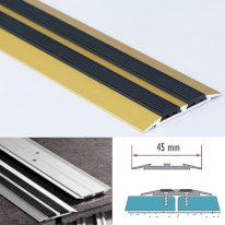 45mm Flat Carpet Door Aluminium Threshold Floor Edging Bar Trim Strip