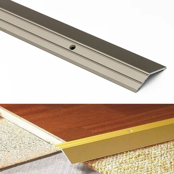 45mm x 16mm Aluminium Door Trim For Laminate Floors at Different Levels