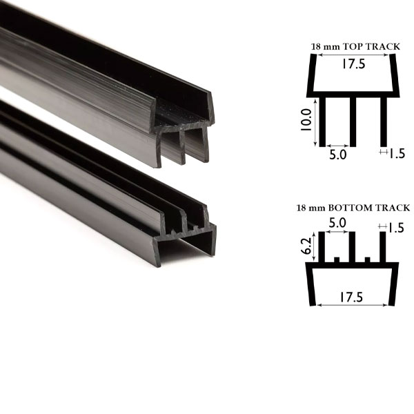 4mm Top & Bottom Vivarium Versatile & Durable Glass Runners Track Double Channel