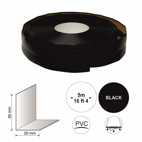 5m Long Flexible PVC Skirting Board Self Adhesive