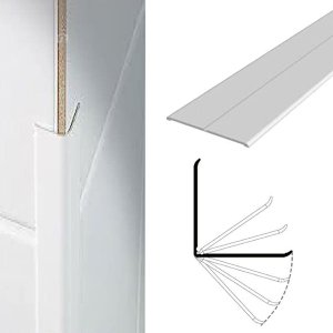 White Flexible Angle UPVC Corner Trim - 5m Long