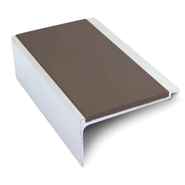 60mm x 32mm Commercial Stair Nosing With Non Slip PVC Insert
