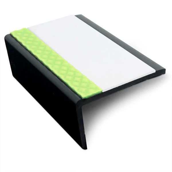 62.5mm x 35mm Aluminator Slimline PVC Non Slip Stair Nosing