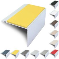 72mm x 55mm Aluminium Stair Nosing With PVC Insert Stair Edge Trim