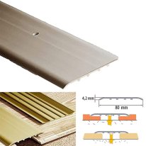 80mm Wide Aluminium Door Bars Threshold Carpet Cover