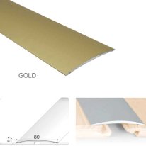 80mm Anodised Aluminium Self Adhesive Door Threshold Floor Trim