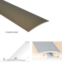 80mm Anodised Aluminium Self Adhesive Door Threshold Floor Trim