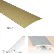 80mm Anodised Aluminium Self Adhesive Door Threshold Floor Trim