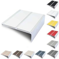 91mm x 32mm Commercial Stair Nosing With Non Slip PVC Insert