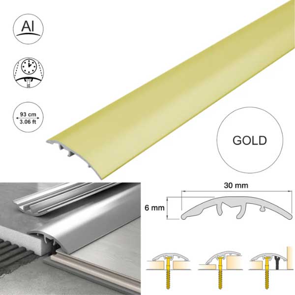 Aluminium 30mm Door Threshold Strip Floor Bar Edge Trim