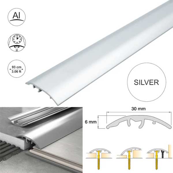 Aluminium 30mm Door Threshold Strip Floor Bar Edge Trim