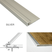 29mm x 9mm Aluminium Door Floor Threshold For Luxury Click Vinyl 5mm Flooring