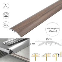 Aluminium Door Threshold Strip 37mm Wood Effect Floor Edging Strip