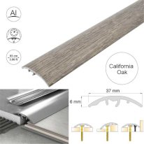 Aluminium Door Threshold Strip 37mm Wood Effect Floor Edging Strip