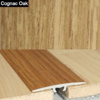 Aluminium Wood Effect Door Floor Bar Edge Trim Threshold - 2mm Thick 