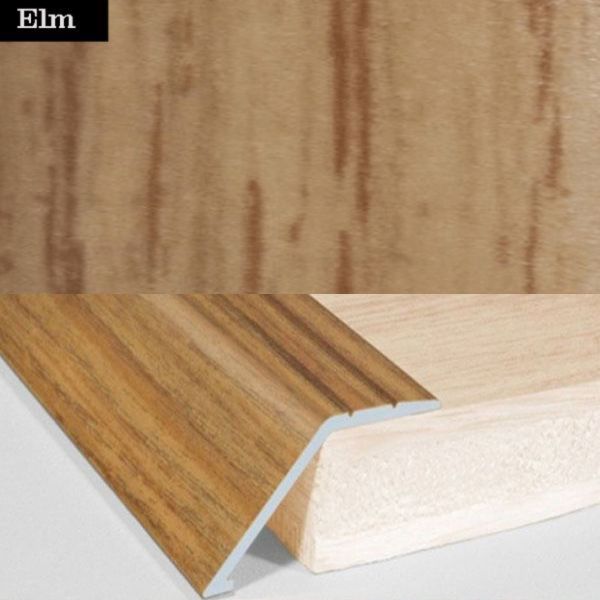 41mm Wide Aluminium Wood Effect Door Floor Trim Carpet Threshold Ramp