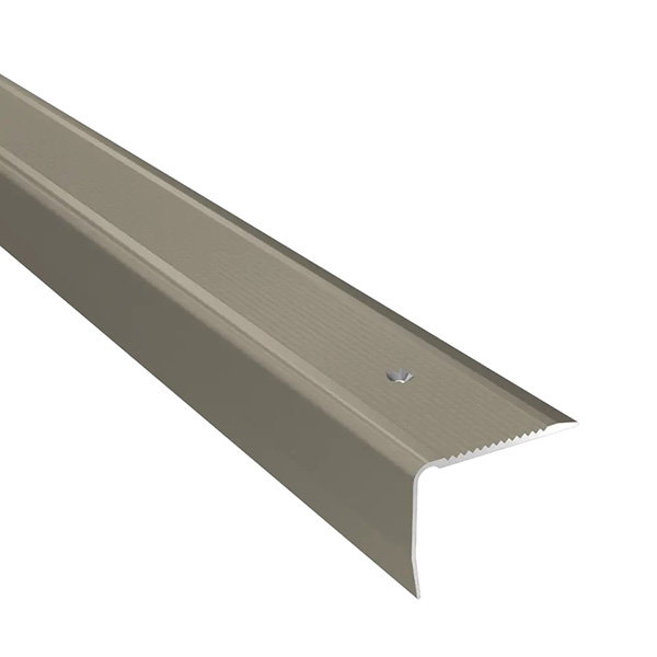 Screw Fix Non Slip Aluminium Anodised Step Nosing Edge Trim - 40mm x 30mm
