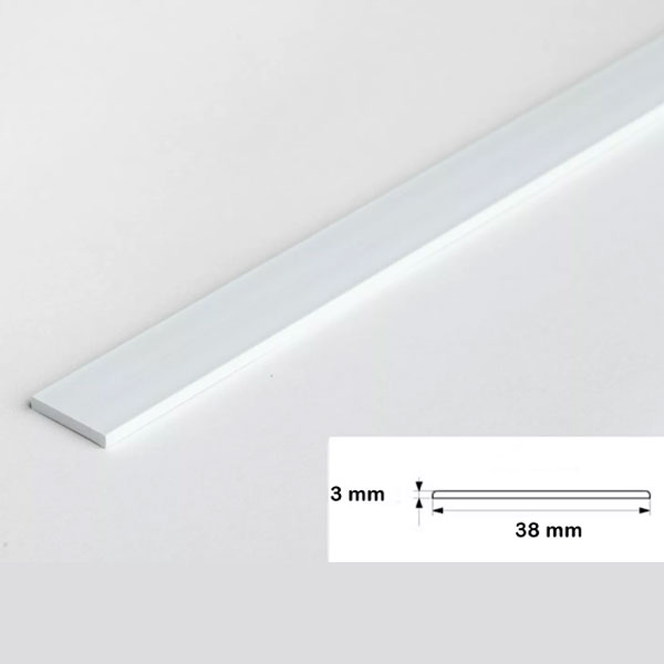 Durable PVC 1m Long Flat Trim Architrave Cover