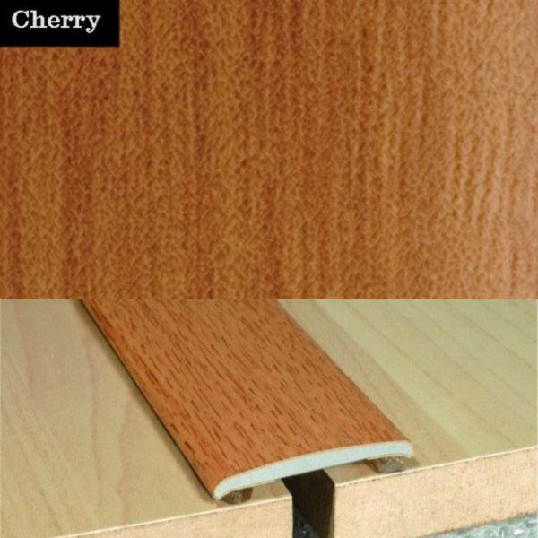 35mm Wide Flat Aluminium Wood Effect Door Thresholds Self Adhesive