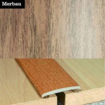 35mm Wide Flat Aluminium Wood Effect Door Thresholds Self Adhesive