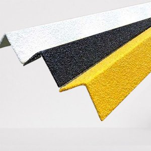 Heavy Duty 70mm x 55mm Stair Nosing Cover GRP Anti-Slip Solution