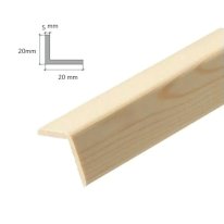Pine Angle Corner Moulding Beading 2.4m Long Trim Wooden Timber Edging