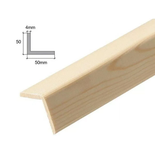 Pine Angle Corner Moulding Beading 2.4m Long Trim Wooden Timber Edging