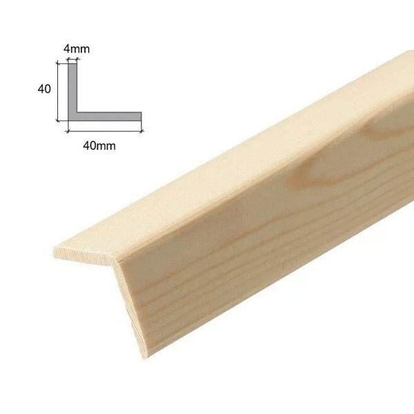 Pine Angle Corner Moulding Beading 2.4m Long Trim Wooden Timber Edging