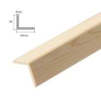 Pine Angle Corner Moulding Beading 2.4m Long Trim Wooden Timber Edging