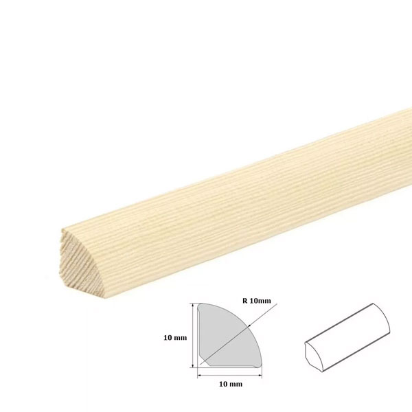 Pine Decorative Wood Beading Moulding Edging Quadrant Flooring Trim