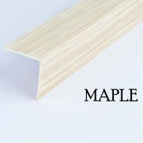 2.5m Long Plastic PVC Corner Trim Wall Corner Guard Edge Protector Wood Effect