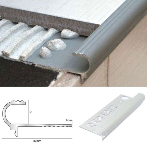 TileIn Stairs Nosing / Bullnose TileIn Stair Nosing enhance the step