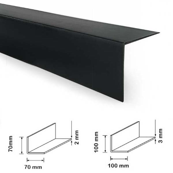 Buy High Quality Black PVC 2.44m Long Plastic Corner 90 Degree Angle Trim