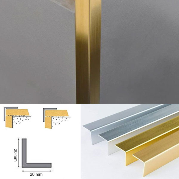 Wall Corner Protector / 1m and 2.5m long Plastic PVC Corner Trim Wall