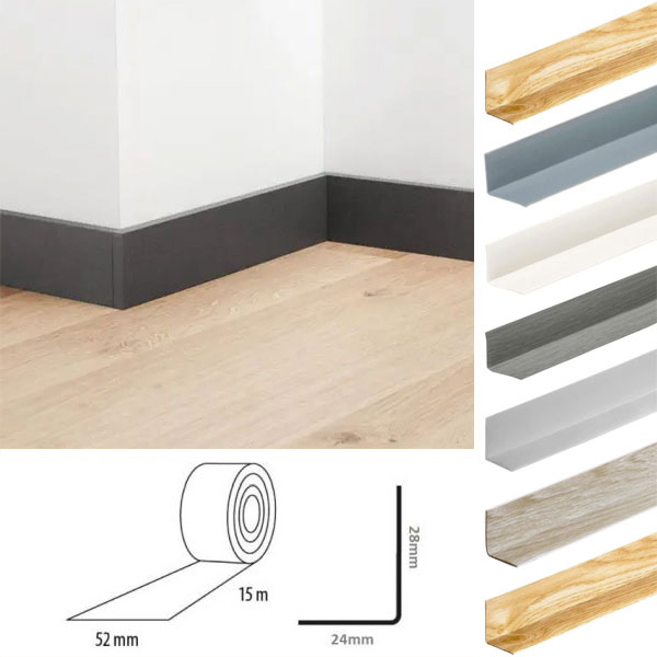 Skirting Board / Self Adhesive Flexible Skirting Board PVC Angle